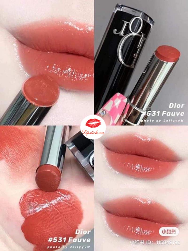 Review Son Dior Addict Lip Tint 421 Natural Tea Cam Đất Hot Nhất