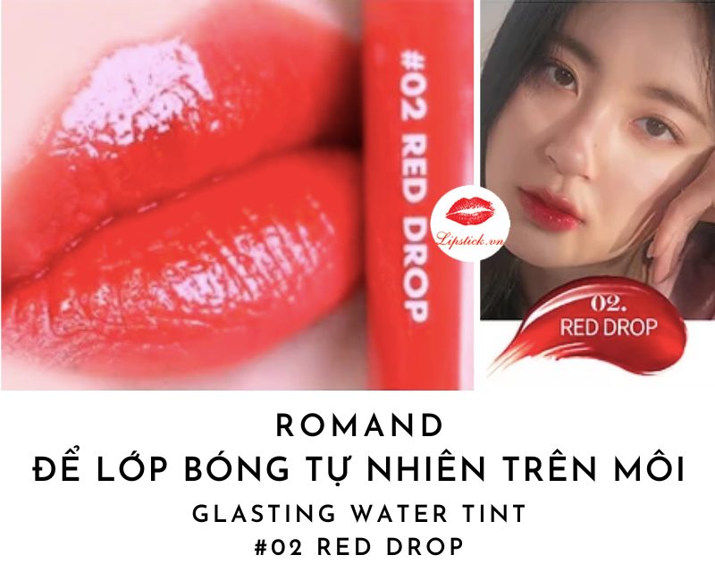 Son Romand 02 Red Drop Màu Đỏ Đất