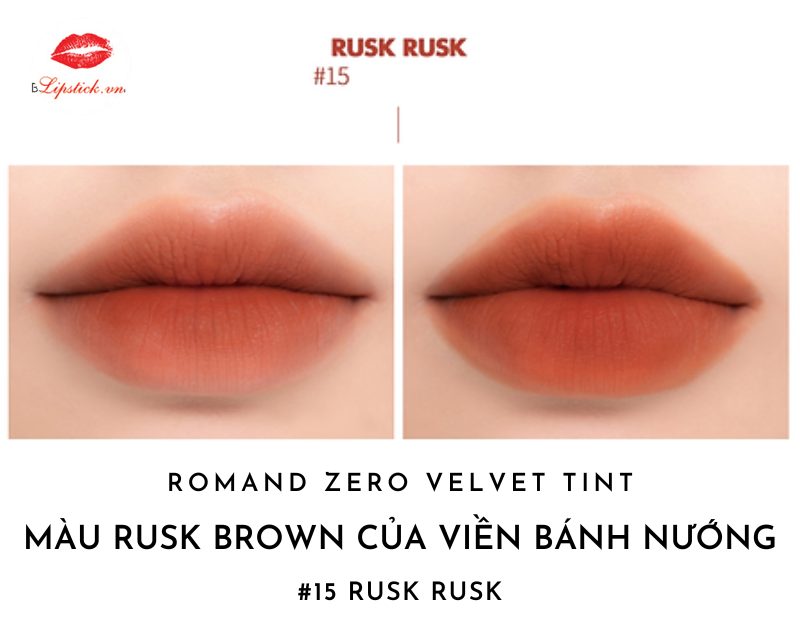 Review Son Romand 15 Rusk Rusk Màu Cam Cháy Đẹp Nhất, Hot Nhất