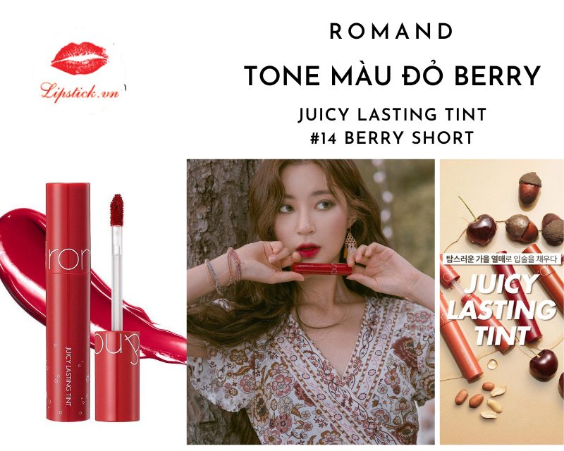 Son Romand Màu 14 Berry Short