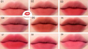 Bảng màu son Romand