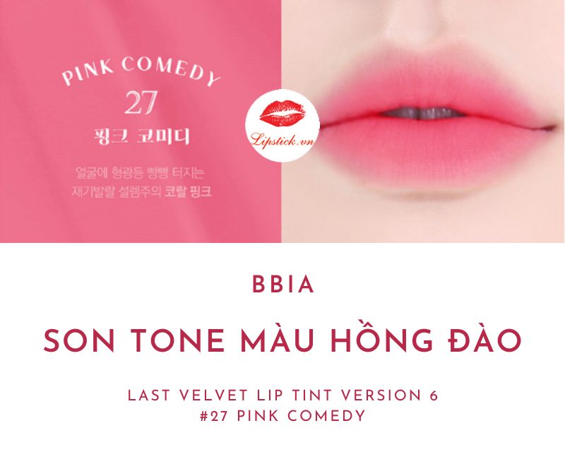 Review Son Bbia 27 Pink Comedy Màu Hồng Đào Đẹp Nhất, Hot Nhất