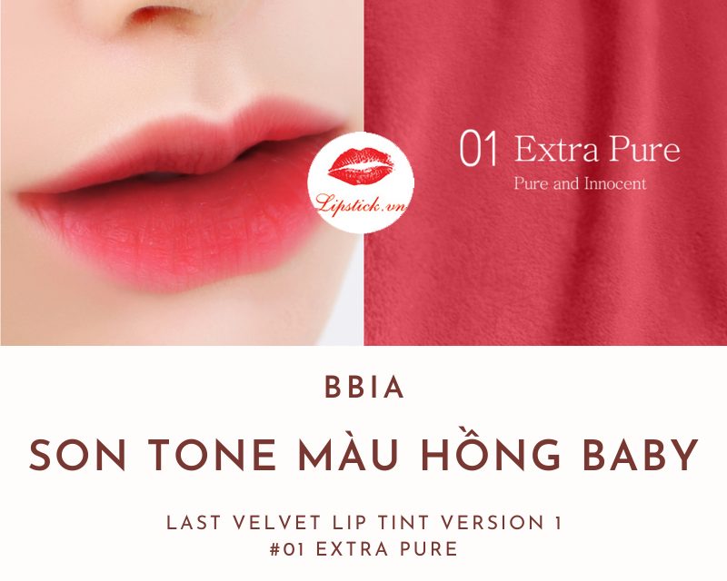 Review Son Kem Bbia 01 Extra Pure Màu Hồng Baby Đẹp Nhất, Hot Nhất