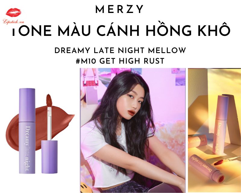 Review Son Merzy M10 Get High Rust Màu Cam Nâu Hot Nhất, Đẹp Nhất