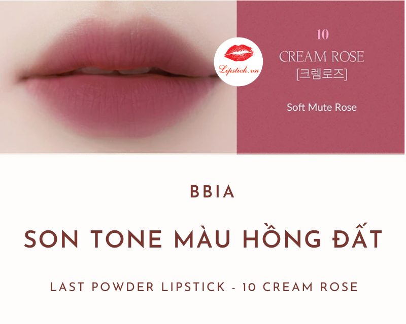 Review Son Bbia 10 Cream Rose Màu Hồng Đất Đẹp Nhất, Mới Nhất