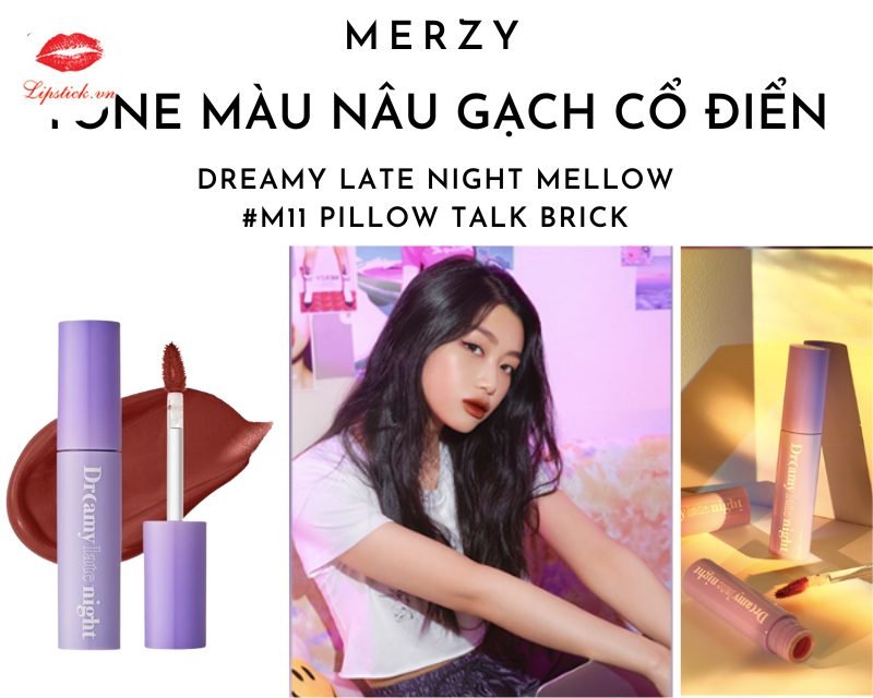 Review Son Merzy M11 Pillow Talk Brick Màu Nâu Gạch Hot Đẹp Nhất