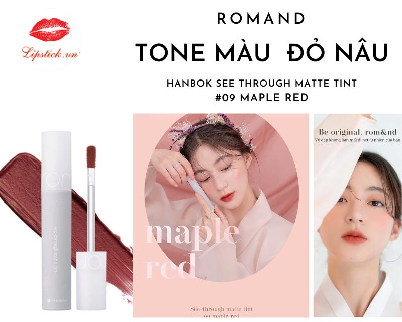 Son Romand Hanbok 09 Maple Red