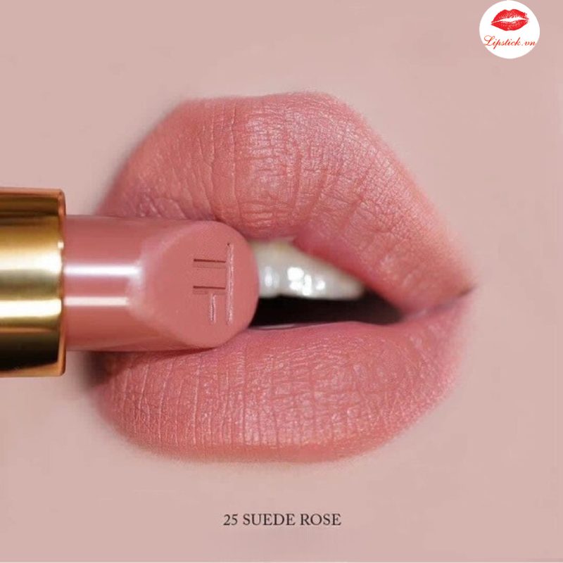 Son Tom Ford 25 Suede Rose Màu Hồng Nâu Lip Color Matte Mới Nhất