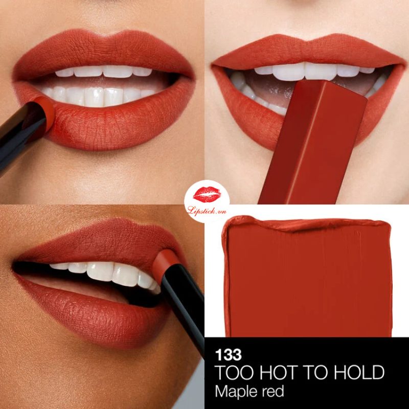 Son Nars 133 Too Hot To Hold Đỏ Lá Phong Powermatte Lipstick 6046