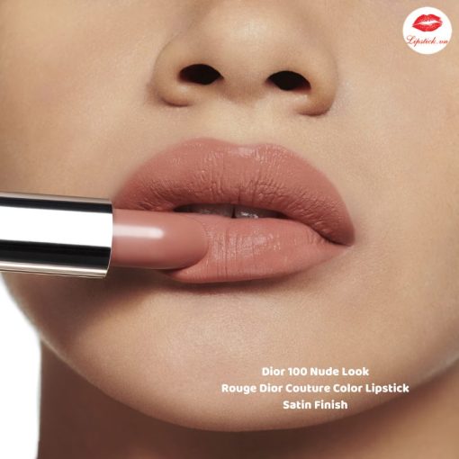 Son Dior 100 Nude Look - Hồng Be Nude Satin Finish MỚI NHẤT