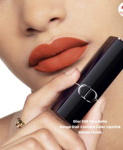 Son Dior Màu 539 Tera Bella - Đỏ Cam Đất Velvet Finish MỚI NHẤT