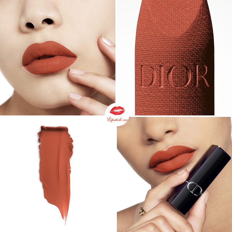 Son Dior Màu 539 Tera Bella - Đỏ Cam Đất Velvet Finish MỚI NHẤT