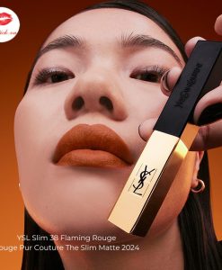 son ysl slim 38 flaming rouge