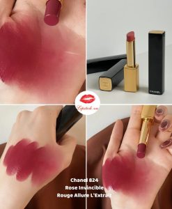 chanel rouge allure l extrait 824 rose invincible